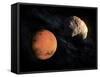 Mars and Deimos, Artwork-null-Framed Stretched Canvas