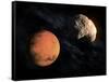 Mars and Deimos, Artwork-null-Framed Stretched Canvas