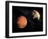 Mars and Deimos, Artwork-null-Framed Photographic Print