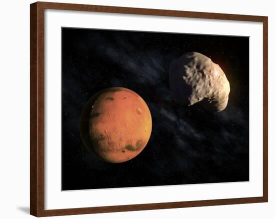 Mars and Deimos, Artwork-null-Framed Photographic Print