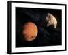 Mars and Deimos, Artwork-null-Framed Photographic Print