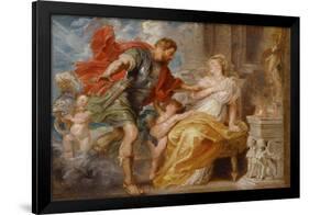 Mars and Rhea Silvia, C. 1616-1617-Peter Paul Rubens-Framed Giclee Print