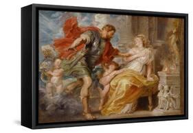 Mars and Rhea Silvia, C. 1616-1617-Peter Paul Rubens-Framed Stretched Canvas