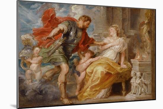 Mars and Rhea Silvia, C. 1616-1617-Peter Paul Rubens-Mounted Giclee Print