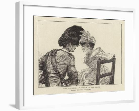 Mars and Venus, a Sketch in the Crowd-Charles Paul Renouard-Framed Giclee Print