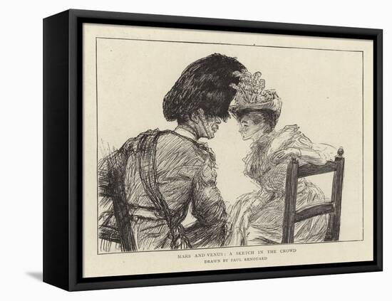 Mars and Venus, a Sketch in the Crowd-Charles Paul Renouard-Framed Stretched Canvas