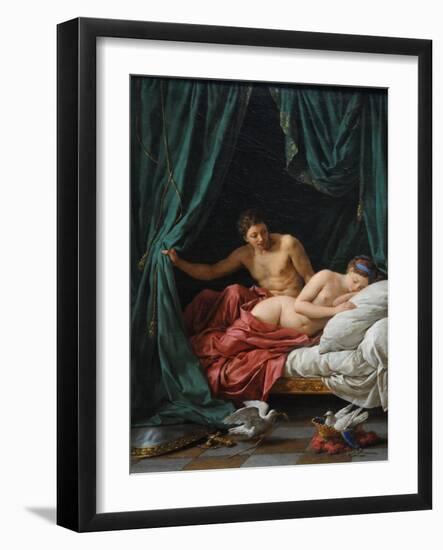 Mars and Venus (Allegory of Peac), 1770-Louis-Jean-François Lagrenée-Framed Giclee Print