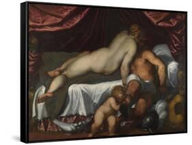 Mars and Venus, Ca 1590-Jacopo Palma il Giovane the Younger-Framed Stretched Canvas