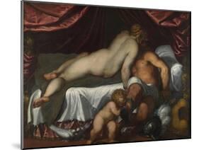 Mars and Venus, Ca 1590-Jacopo Palma il Giovane the Younger-Mounted Giclee Print