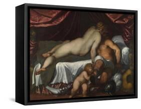 Mars and Venus, Ca 1590-Jacopo Palma il Giovane the Younger-Framed Stretched Canvas