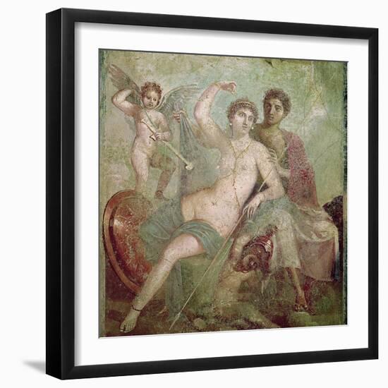 Mars and Venus from the House of Mars and Venus (Casa De Marte E Venere) Pompeii (Wall Painting)-null-Framed Giclee Print