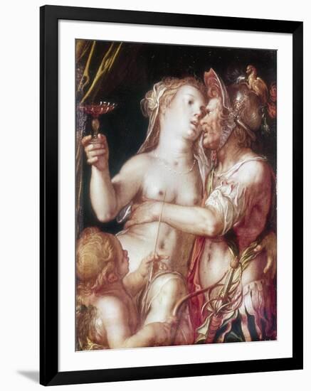 Mars and Venus, Late 16th-Early 17th Century-Joachim Anthonisz Wtewael-Framed Giclee Print