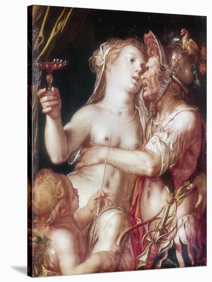 Mars and Venus, Late 16th-Early 17th Century-Joachim Anthonisz Wtewael-Stretched Canvas