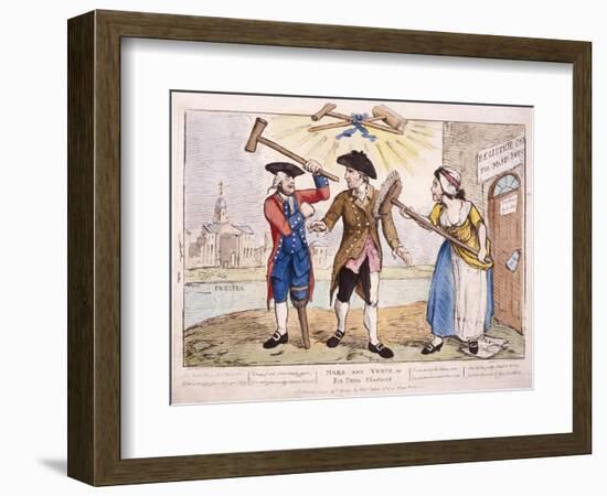 Mars and Venus, or Sir Cecil Chastised, 1784-Samuel Collings-Framed Giclee Print