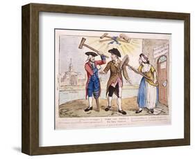 Mars and Venus, or Sir Cecil Chastised, 1784-Samuel Collings-Framed Giclee Print