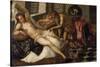 Mars and Venus Surprised by Vulcan-Jacopo Robusti Tintoretto-Stretched Canvas