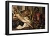 Mars and Venus Surprised by Vulcan-Jacopo Robusti Tintoretto-Framed Giclee Print