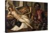 Mars and Venus Surprised by Vulcan-Jacopo Robusti Tintoretto-Stretched Canvas