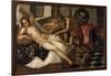 Mars and Venus Surprised by Vulcan-Jacopo Robusti Tintoretto-Framed Giclee Print
