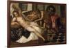 Mars and Venus Surprised by Vulcan-Jacopo Robusti Tintoretto-Framed Giclee Print