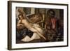 Mars and Venus Surprised by Vulcan-Jacopo Robusti Tintoretto-Framed Giclee Print