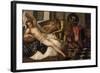 Mars and Venus Surprised by Vulcan-Jacopo Robusti Tintoretto-Framed Giclee Print