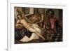 Mars and Venus Surprised by Vulcan-Jacopo Robusti Tintoretto-Framed Giclee Print