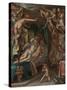 Mars and Venus Surprised by Vulcan-Joachim Wtewael-Stretched Canvas