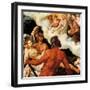 Mars and Venus Trapped in Vulcan's Net, 1540-Maerten van Heemskerck-Framed Giclee Print