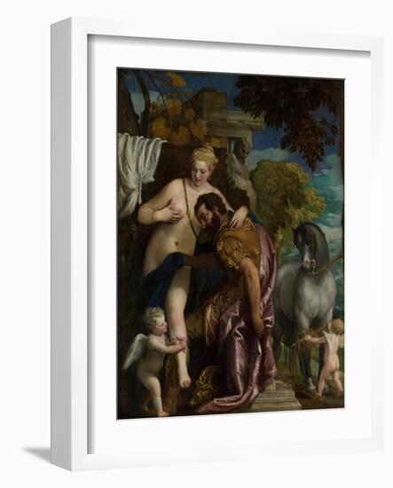 Mars and Venus United by Love, c.1570-Veronese-Framed Giclee Print