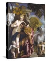 Mars and Venus United by Love-Paolo Veronese-Stretched Canvas