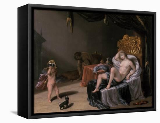 Mars and Venus with Cupid-Laurentius de Neter-Framed Stretched Canvas