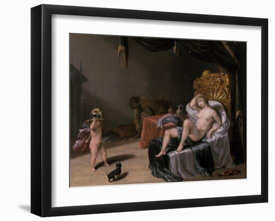 Mars and Venus with Cupid-Laurentius de Neter-Framed Giclee Print