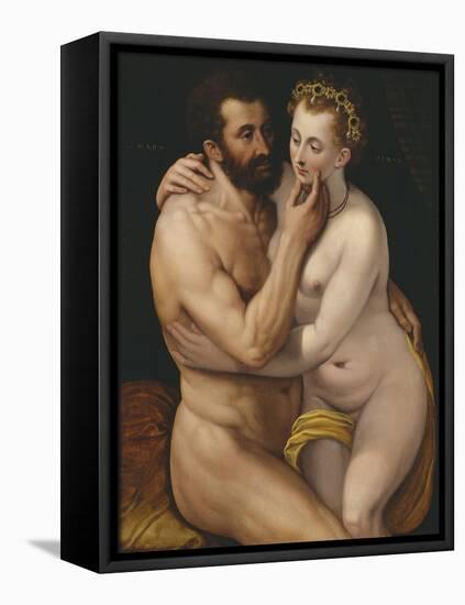 Mars and Venus-Frans Floris the Elder-Framed Stretched Canvas