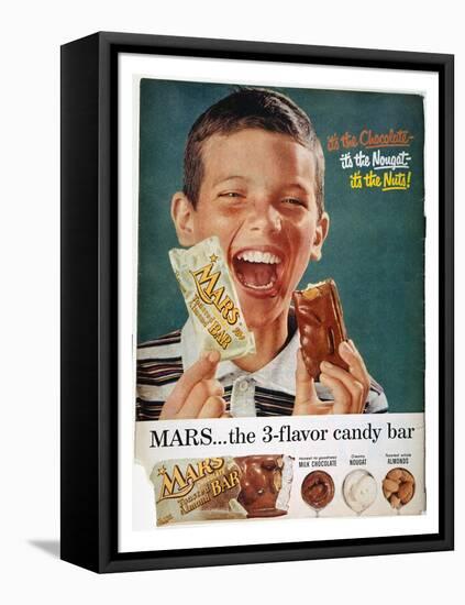 Mars Bar Ad, 1957-null-Framed Stretched Canvas