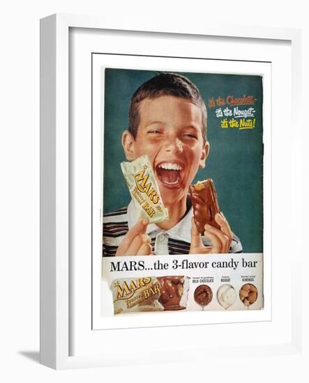 Mars Bar Ad, 1957-null-Framed Giclee Print