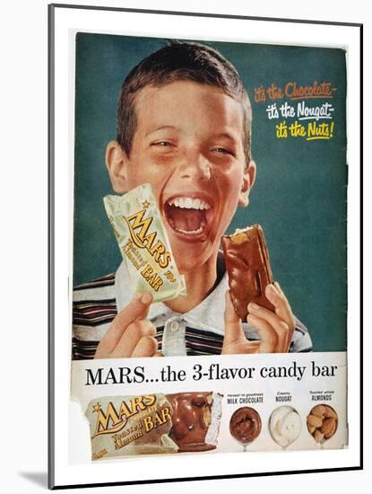 Mars Bar Ad, 1957-null-Mounted Giclee Print