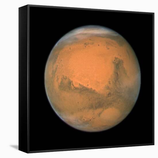 Mars Close Approach 2007, HST Image-null-Framed Stretched Canvas