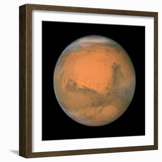 Mars Close Approach 2007, HST Image-null-Framed Premium Photographic Print