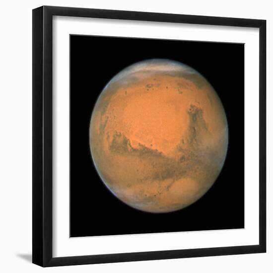 Mars Close Approach 2007, HST Image-null-Framed Premium Photographic Print