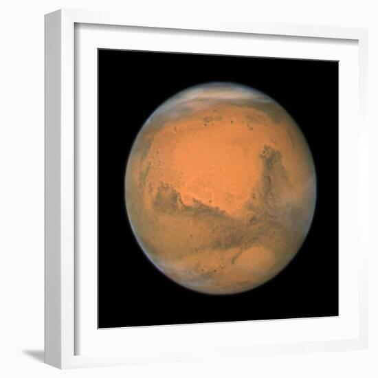 Mars Close Approach 2007, HST Image-null-Framed Premium Photographic Print