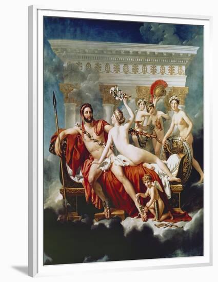 Mars Disarmed by Venus and the Graces-Jacques-Louis David-Framed Premium Giclee Print