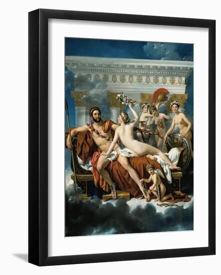 Mars Disarmed by Venus and the Three Graces-Jacques-Louis David-Framed Giclee Print