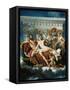 Mars Disarmed by Venus and the Three Graces-Jacques-Louis David-Framed Stretched Canvas