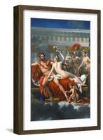 Mars Disarmed by Venus-Jacques-Louis David-Framed Art Print