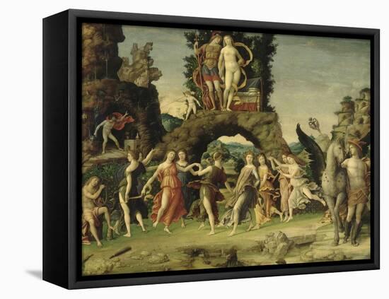 Mars et Vénus dit le Parnasse-Andrea Mantegna-Framed Stretched Canvas