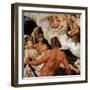 Mars Et Venus Pieges Dans Le Filet De Vulcain - Mars and Venus Trapped in Vulcan's Net - Maarten Ja-Maerten van Heemskerck-Framed Giclee Print