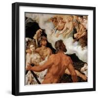 Mars Et Venus Pieges Dans Le Filet De Vulcain - Mars and Venus Trapped in Vulcan's Net - Maarten Ja-Maerten van Heemskerck-Framed Giclee Print