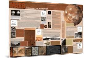 Mars Exploration Educational Science Space Chart Poster Print-null-Mounted Standard Poster