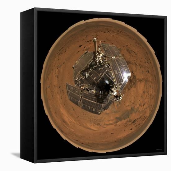 Mars Exploration Rover on the Surface of Mars-Stocktrek Images-Framed Stretched Canvas
